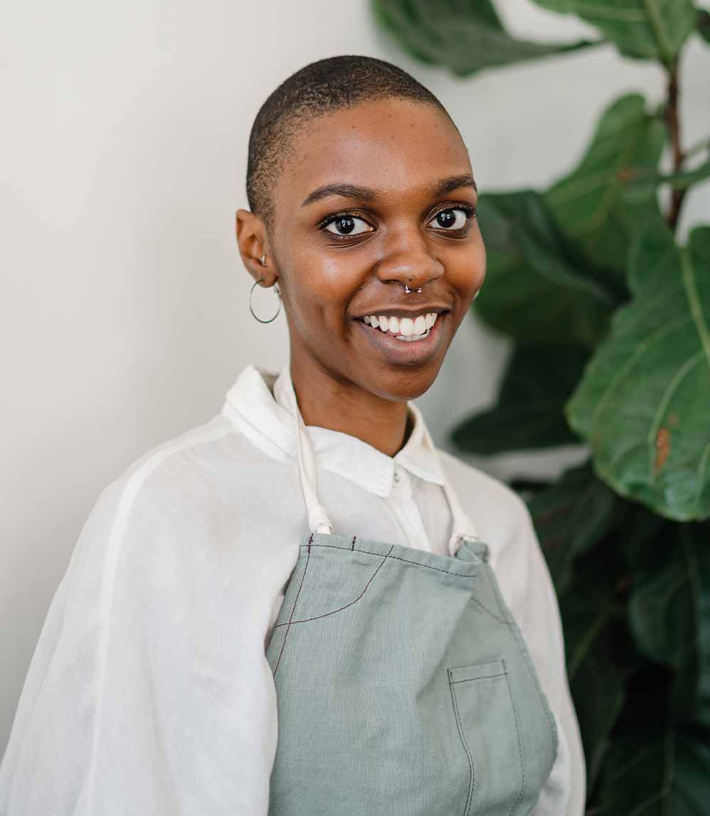 Person Wearing an Apron